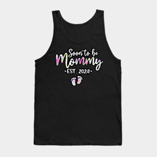 Soon To Be Mommy Mom Est 2024 Expect Baby Tank Top